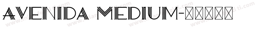 Avenida Medium字体转换